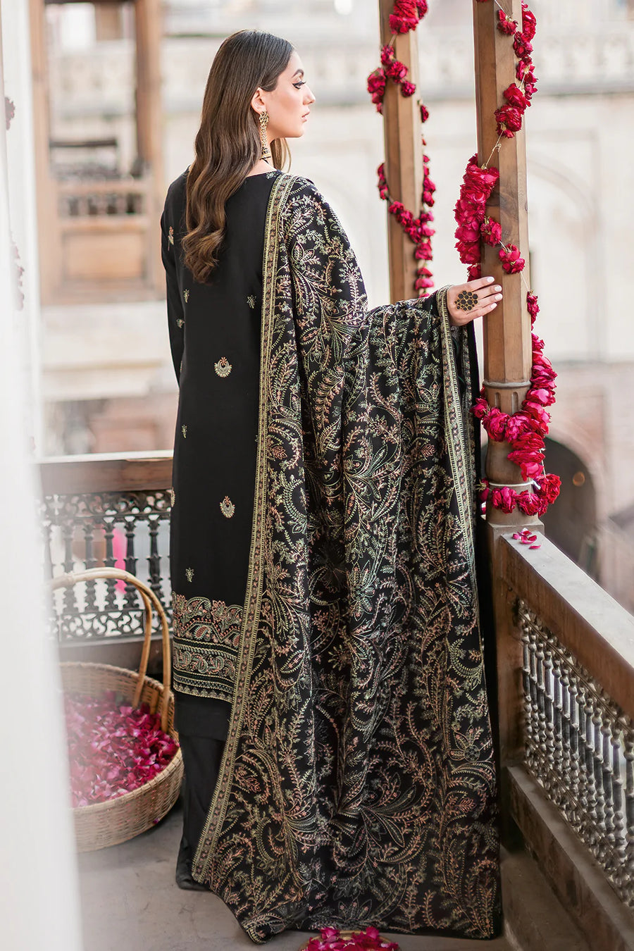 Ramsha Reet Vol-08 Embroidered Luxury Karandi Unstitched 3Pc R-803