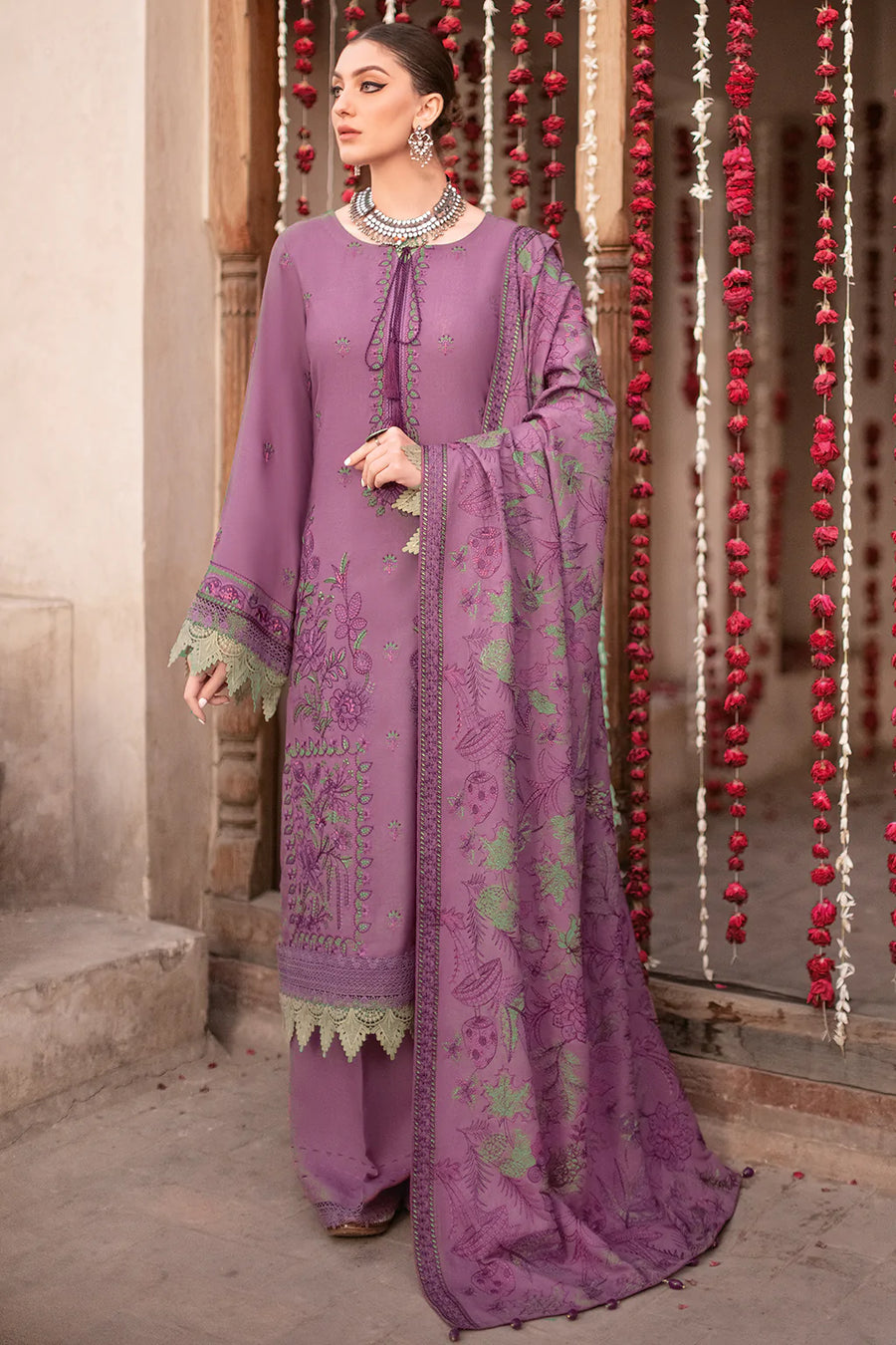 Ramsha Reet Vol-08 Embroidered Luxury Karandi Unstitched 3Pc R-807
