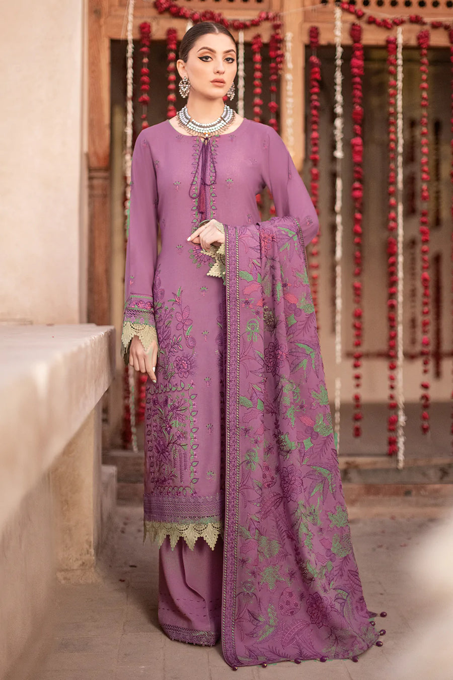 Ramsha Reet Vol-08 Embroidered Luxury Karandi Unstitched 3Pc R-807