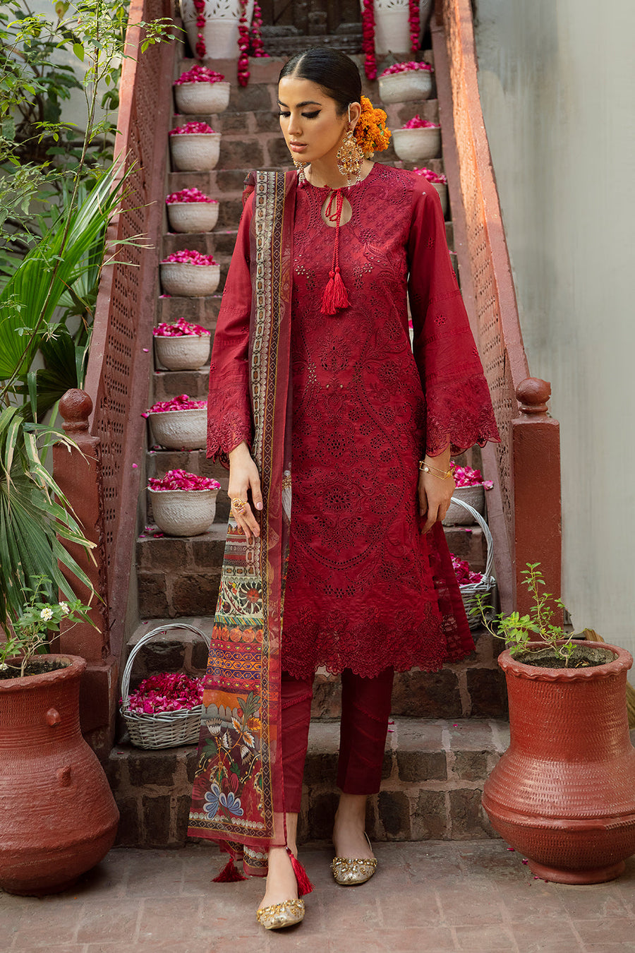 GISELE Mehrma Luxury Lawn Unstitched 3Pc Suit - RANI