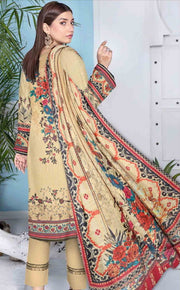 Rashk e Qamar Unstitched Digital Printed Slub Lawn 3Pc Suit REQ-02