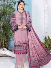 Rashk e Qamar Unstitched Digital Printed Slub Lawn 3Pc Suit REQ-03