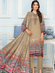 Rashk e Qamar Unstitched Digital Printed Lawn 3Pc Suit REQ-04