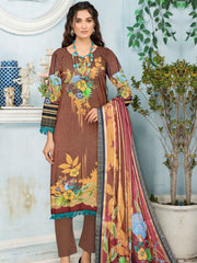 Rashk e Qamar Unstitched Digital Printed Lawn 3Pc Suit REQ-05