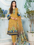 Rashk e Qamar Unstitched Digital Printed Lawn 3Pc Suit REQ-06