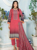 Rashk e Qamar Unstitched Digital Printed Lawn 3Pc Suit REQ-09