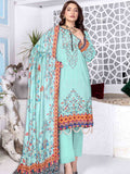 Rashk e Qamar Unstitched Digital Printed Slub Lawn 3Pc Suit REQ-10