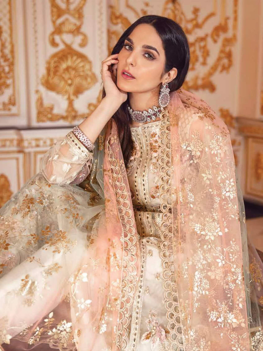 Emaan Adeel Belle Robe Wedding Edition Embroidered 3Pc Suit BR-01 - FaisalFabrics.pk