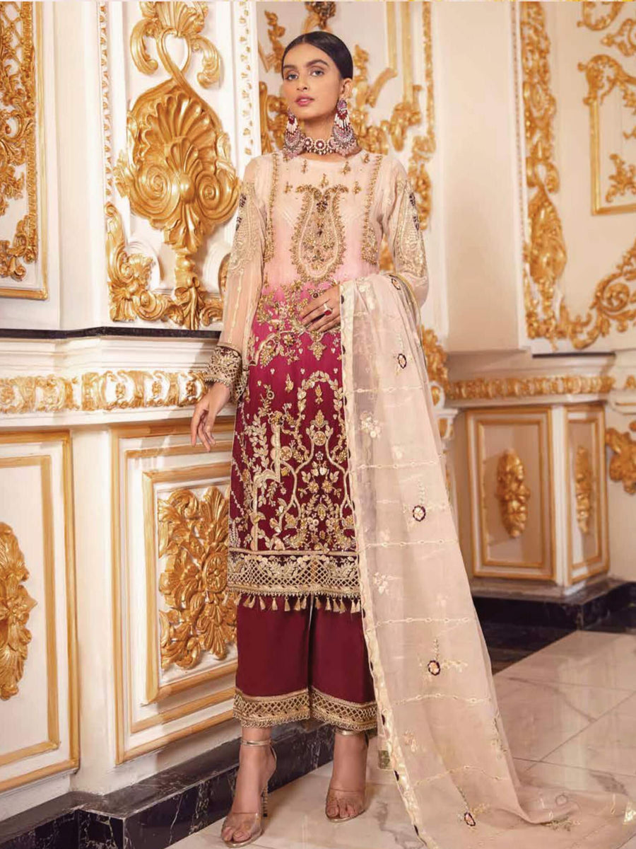 Emaan Adeel Belle Robe Wedding Edition Embroidered 3Pc Suit BR-03 - FaisalFabrics.pk