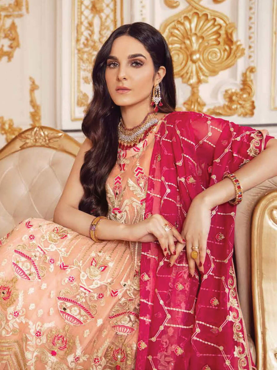 Emaan Adeel Belle Robe Wedding Edition Embroidered 3Pc Suit BR-04 - FaisalFabrics.pk
