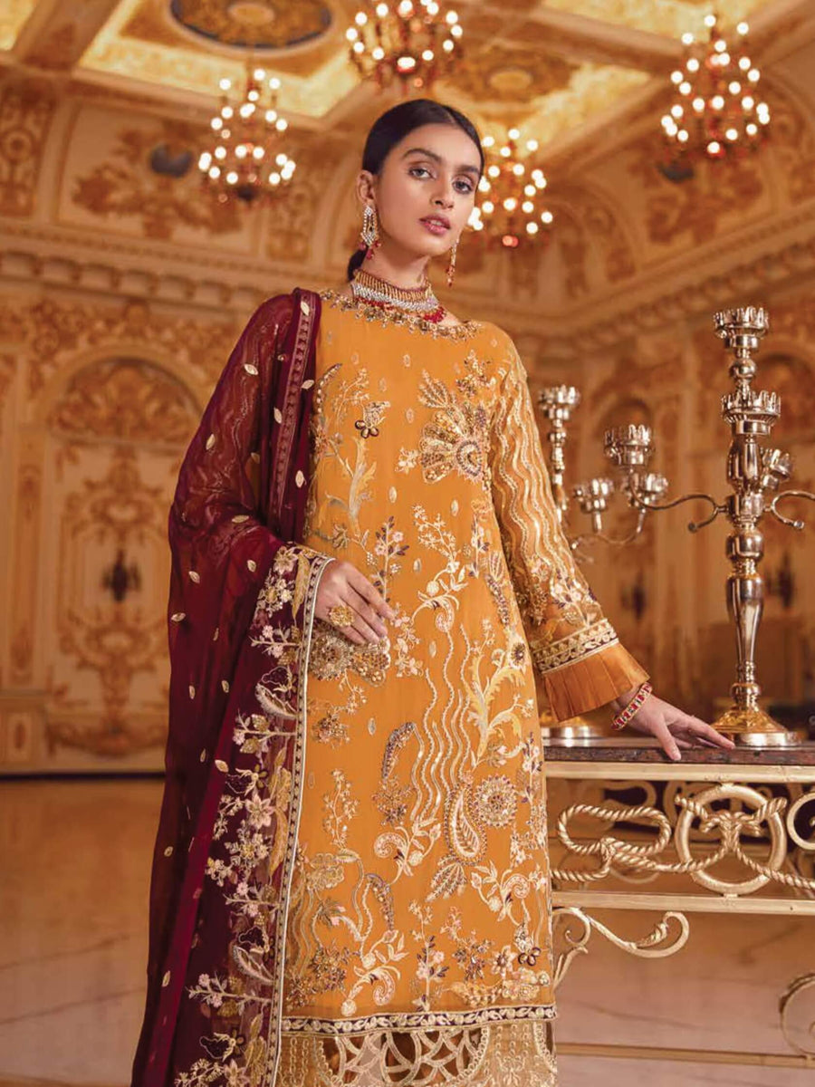 Emaan Adeel Belle Robe Wedding Edition Embroidered 3Pc Suit BR-05 - FaisalFabrics.pk
