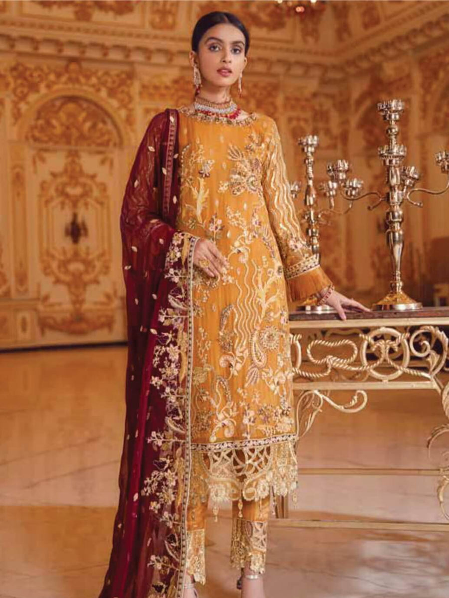 Emaan Adeel Belle Robe Wedding Edition Embroidered 3Pc Suit BR-05 - FaisalFabrics.pk