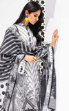 Gul Ahmed Regalia Black & White Lawn Unstitched 3Pc Suit RB-22005