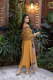 ZOYA by LALA Embroidered Woolen Unstitched 3Pc Suit D-04 RESOL
