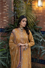 ZOYA by LALA Embroidered Woolen Unstitched 3Pc Suit D-04 RESOL