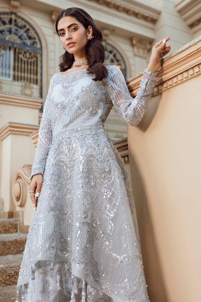 Reignaissance By Reign Embroidered Net Suits Unstitched 3 Piece RGN21WD Malva - Wedding Collection