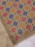 Womens Kashmiri Embroidered Shawl, Silk Thread Needlework - JAAL RK-02 - FaisalFabrics.pk