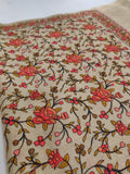 Womens Fine Wool Kashmiri Embroidered Shawl RK-05 - FaisalFabrics.pk