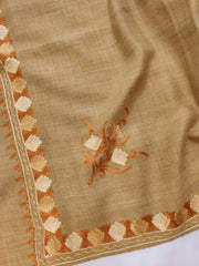 Womens Pashmina Wool Shawl with Embroidery Border work RK21-19 - FaisalFabrics.pk