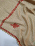 Womens Kashmiri Hand Embroidered Shawl, Border Design Work RK21012 - FaisalFabrics.pk
