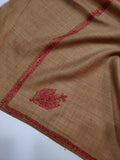 Womens Kashmiri Hand Embroidered Shawl, Border Design Work RK21013 - FaisalFabrics.pk
