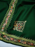 Womens Pashmina Wool Shawl with Embroidery Border work RK21028 - FaisalFabrics.pk