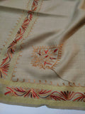 Womens Pashmina Wool Shawl with Embroidery Border work RK21032 - FaisalFabrics.pk