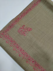 Womens Pashmina Wool Shawl with Embroidery Border work RK21055 - FaisalFabrics.pk
