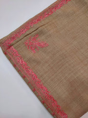 Womens Pashmina Wool Shawl with Embroidery Border work RK21056 - FaisalFabrics.pk