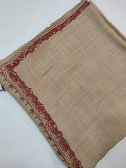 Womens Pashmina Wool Shawl with Embroidery Border work RK21058 - FaisalFabrics.pk