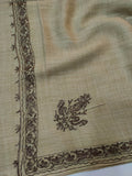Womens Pashmina Wool Shawl with Embroidery Border work RK21062