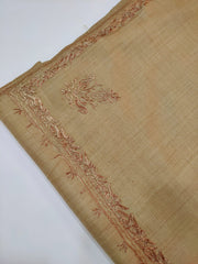 Womens Pashmina Wool Shawl with Embroidery Border work RK21064 - FaisalFabrics.pk