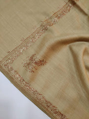 Womens Pashmina Wool Shawl with Embroidery Border work RK21064 - FaisalFabrics.pk