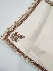 Womens Pashmina Wool Shawl with Embroidery Border work RK21065 - FaisalFabrics.pk