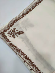 Womens Pashmina Wool Shawl with Embroidery Border work RK21065 - FaisalFabrics.pk