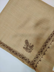 Womens Pashmina Wool Shawl with Embroidery Border work RK21066 - FaisalFabrics.pk