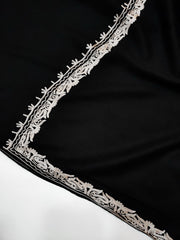 Womens Pashmina Wool Shawl with Embroidery Border work RK21067 - FaisalFabrics.pk
