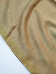 Womens Pashmina Wool Shawl with Banarasi Border RK21071 - FaisalFabrics.pk