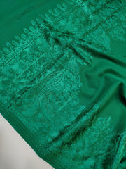 Womens Kashmiri Hand Embroidered Fine Wool Shawl RK21095 - FaisalFabrics.pk