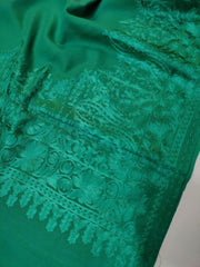 Womens Kashmiri Hand Embroidered Fine Wool Shawl RK21095 - FaisalFabrics.pk