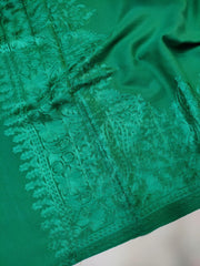 Womens Kashmiri Hand Embroidered Fine Wool Shawl RK21095 - FaisalFabrics.pk