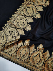 Womens Kashmiri Hand Embroidered Fine Wool Shawl RK21096 - FaisalFabrics.pk