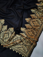 Womens Kashmiri Hand Embroidered Fine Wool Shawl RK21096 - FaisalFabrics.pk