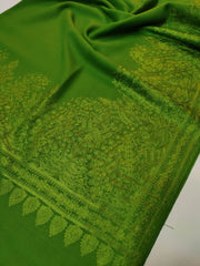 Womens Kashmiri Hand Embroidered Fine Wool Shawl RK21097 - FaisalFabrics.pk