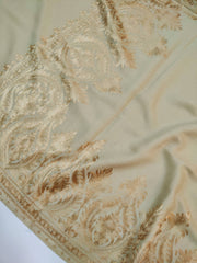Womens Kashmiri Hand Embroidered Fine Wool Shawl RK21099 - FaisalFabrics.pk