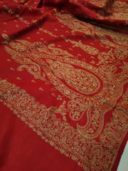 Womens Kashmiri Hand Embroidered Fine Wool Shawl RK21102 - FaisalFabrics.pk
