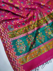 Womens Kashmiri Hand Printed Shawl with Kaani Weave Full Size RK21105 - FaisalFabrics.pk
