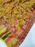 Womens Soft Wool Cashmere Shawl with Kaani Weave Full Size RK21111 - FaisalFabrics.pk