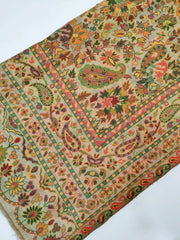 Womens Soft Wool Cashmere Shawl with Kaani Weave Full Size RK21116 - FaisalFabrics.pk