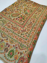 Womens Soft Wool Cashmere Shawl with Kaani Weave Full Size RK21116 - FaisalFabrics.pk